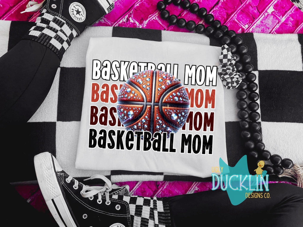 SPARKLE BASKETBALL MOM
