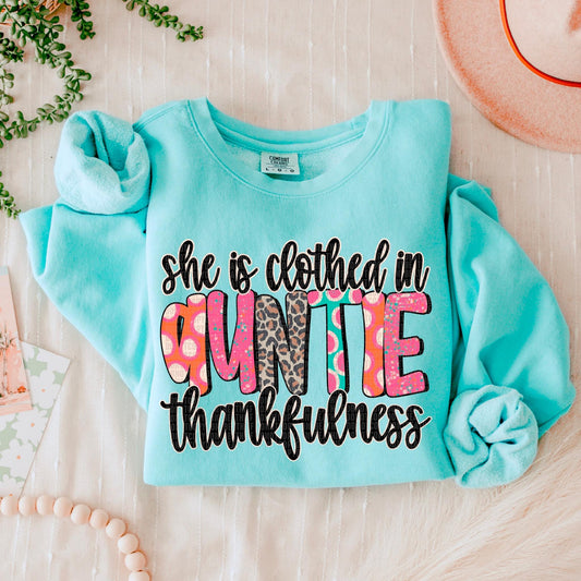 Clothed in Thankfulness